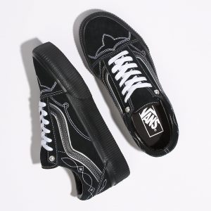 Vans Bayan Spor Ayakkabı Pearly Punk Old Skool Platform Siyah | 43310-616